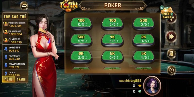 Hướng dẫn quy trình chơi bài Poker tại 69VN 